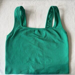 All in Motion Teal Ribbed Sports Bra